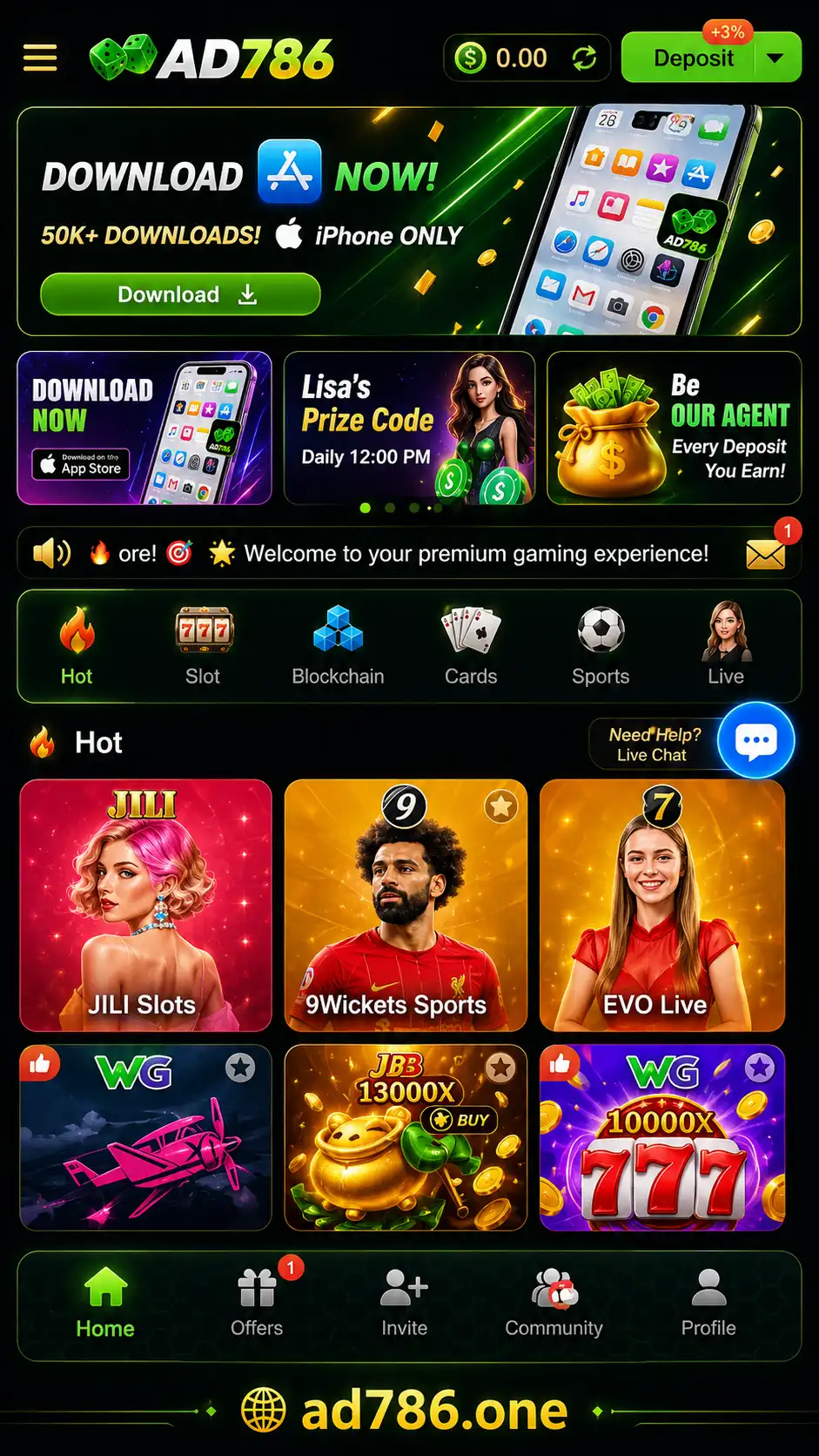 Ad786 game lobby